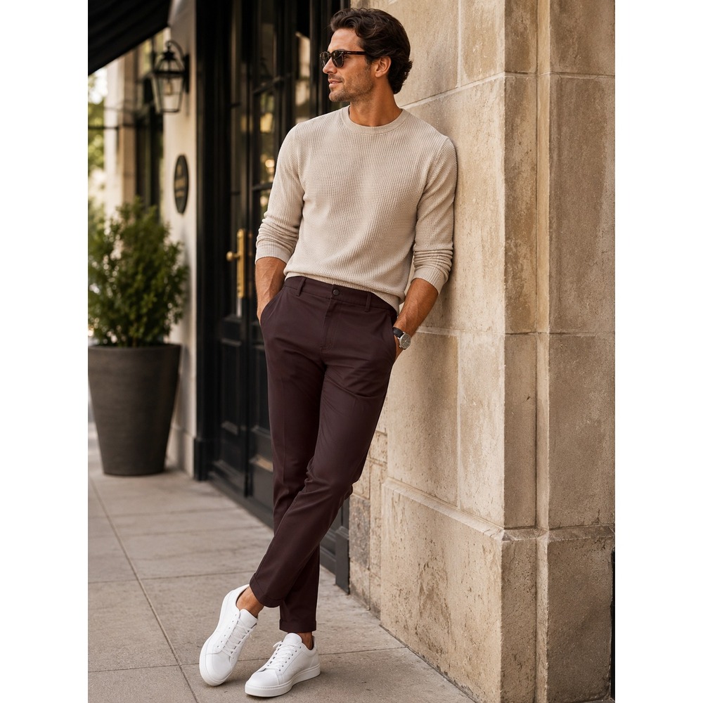 Jack Archer Jetsetter Tech Pant Slim Fit 35 x 28 Chocolate Brown Performance
